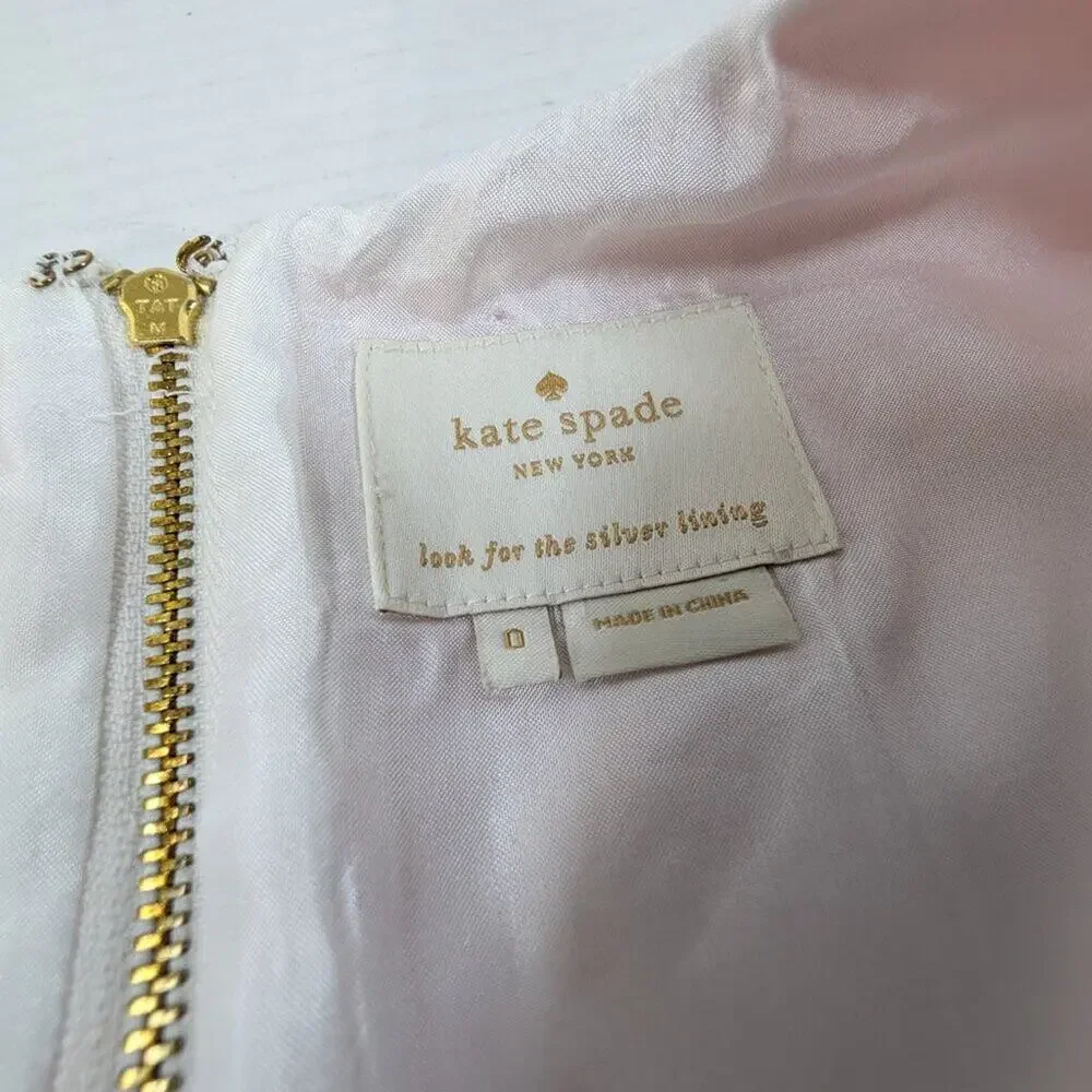 Kate Spade Yellow Pink Hana Colorblock Shift Dress Women's 0 Career Office Work
